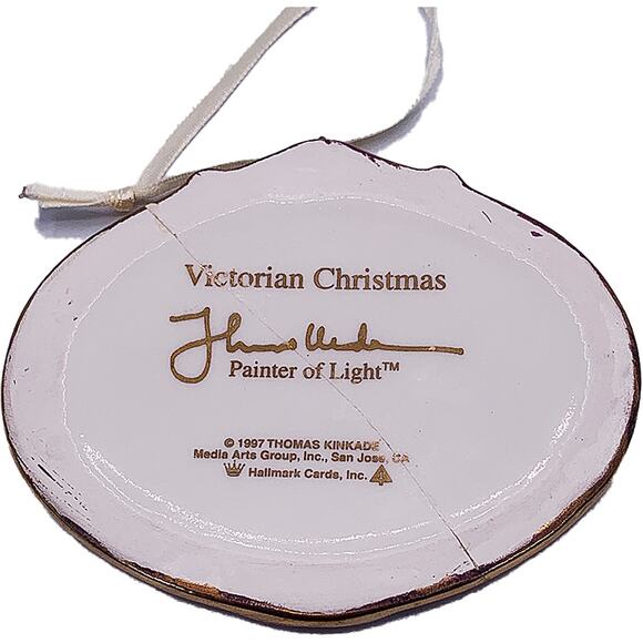 1997 Hallmark Keepsake Thomas Kinkade Victorian Christmas Ornament in Box - Picture 4 of 6